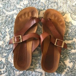 Gently worn sandals